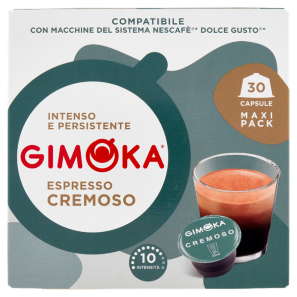 Gimoka Espresso Cremoso Compatibile Nescafè* Dolce Gusto* 30 Capsule 210 g