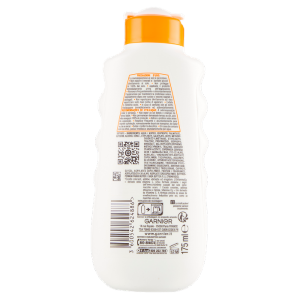 Garnier Ambre Solaire Hydra 24H Protect Protezione Latte Media SPF20 175 ml