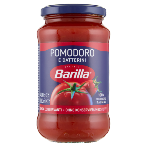 Barilla Sugo Pomodoro e Datterini 100% Pomodoro Italiano Condimento per Pasta 400g