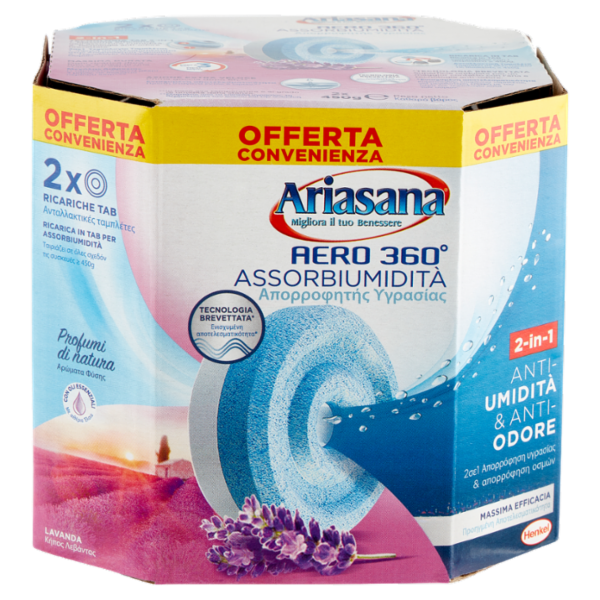 ARIASANA Aero 360 Tab Lavanda Relax bipack 2 x 450 g