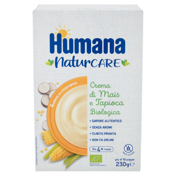 Humana Crema di Mais e Tapioca Biologica 230 g