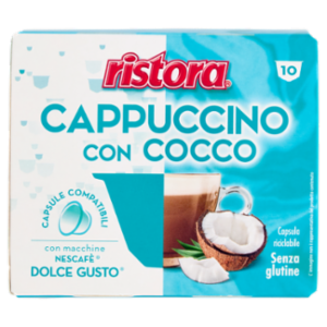 Ristora Cappuccino Con Cocco Capsule Compatibili Con Macchine Nescafè Dolce Gusto 10 x 14 g