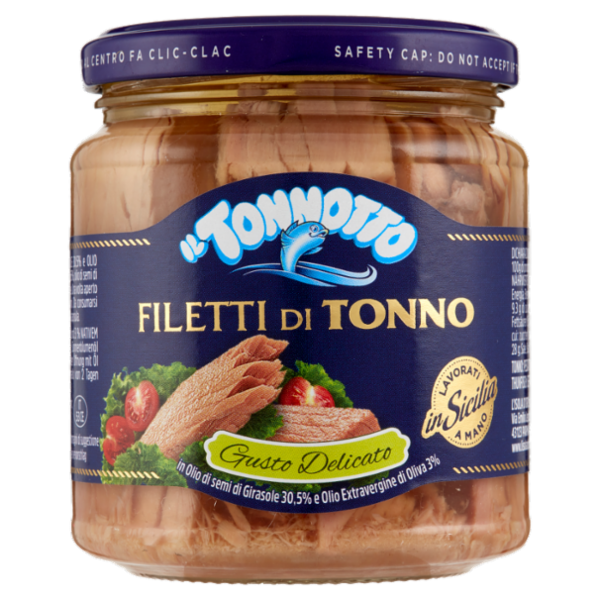 L'Isola d'Oro il Tonnotto Filetti di Tonno Gusto Delicato 270 g