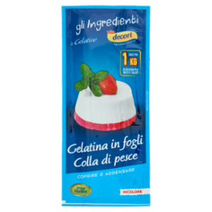 Decorì Gli Ingredienti Le Gelatine Gelatina In Fogli Colla Di Pesce 5 x 4 g