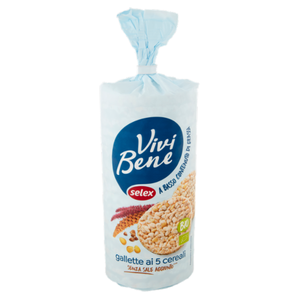 Selex Vivi Bene Gallette ai 5 Cereali Biologiche 120 g