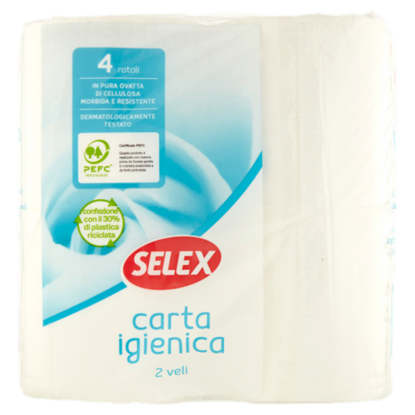 Selex Carta Igienica 2 Veli 4 Rotoli