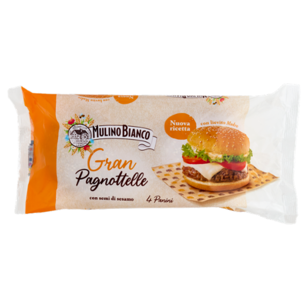 Mulino Bianco Gran Pagnottelle Pane Ideale per Panini 4 pezzi 300g