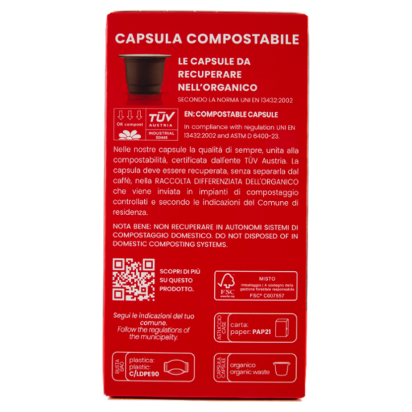 Caffè Vergnano 1882 Cremoso Capsule Compatibili Nespresso* 10 x 5 g
