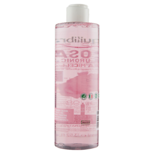 equilibra Rosa Ialuronica Acqua Micellare Detergente Struccante Delicata 400 ml
