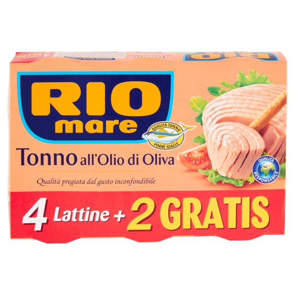 Rio Mare Tonno all'Olio di Oliva 6 x 80 g