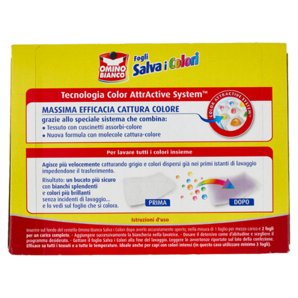 Omino Bianco Fogli Salva i Colori 56 pz