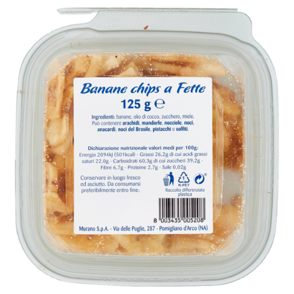 Fatina Banane chips a Fette 125 g