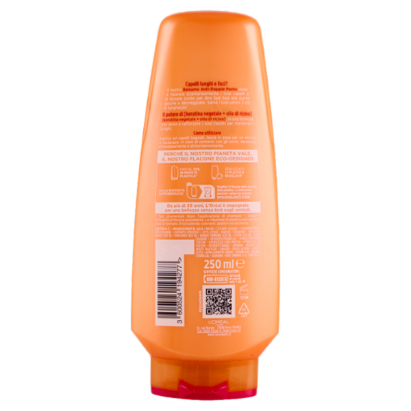 Elvive Dream Long Balsamo Anti-Doppie Punte, per Capelli Lunghi e Lisci, 250 ml