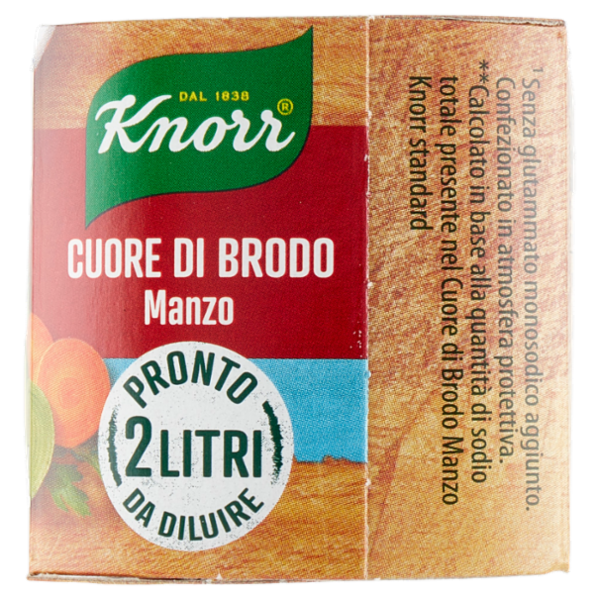 Knorr Cuore di Brodo Manzo -25% di Sale ** 4 x 28 g