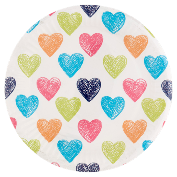 Smart Ecotable Piatti in cartoncino ø18 cm Sketch 8 pz