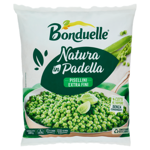 Bonduelle Natura in Padella Piselli Extra Fini Surgelato 600 g