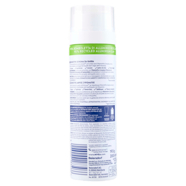 Nivea Men Sensitive Schiuma da Barba 200 ml