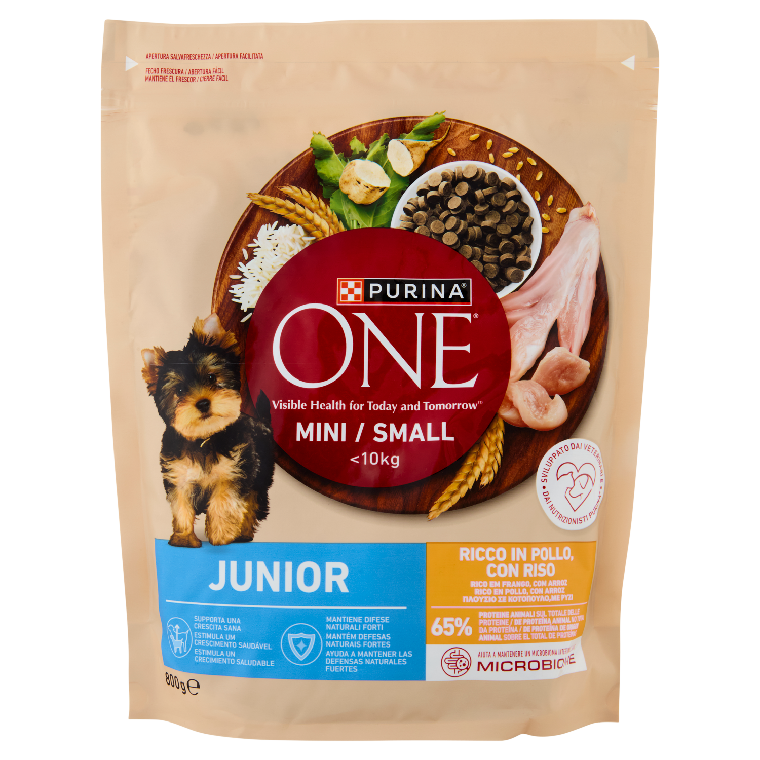 PURINA ONE Mini/Small Junior Pollo e Riso 800g