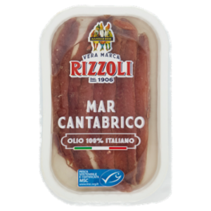 Rizzoli Filetti Di Alici Del Mar Cantabrico Olio 100% Italiano 40 g