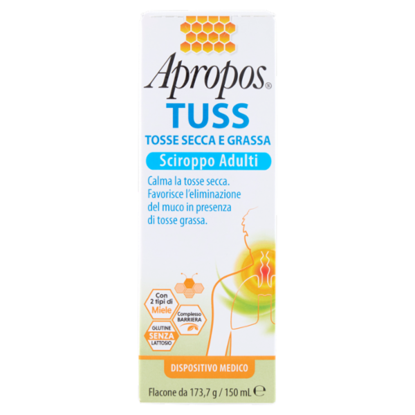 Apropos Tuss Tosse Secca e Grassa Sciroppo Adulti 150 mL