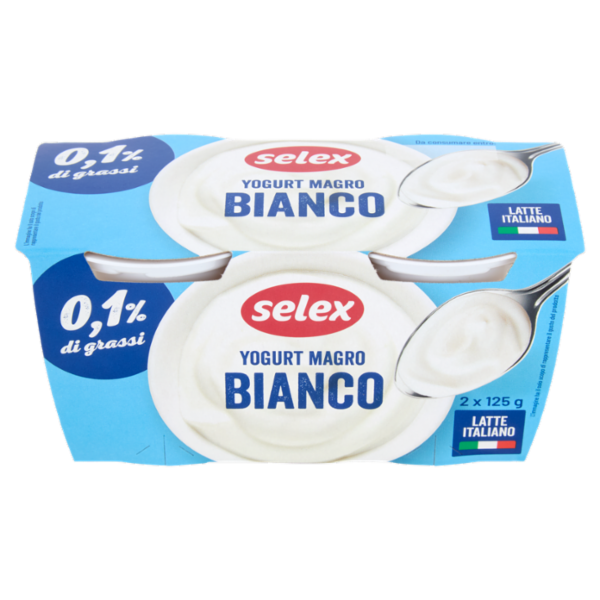 Selex Yogurt Magro Bianco 2x125 g