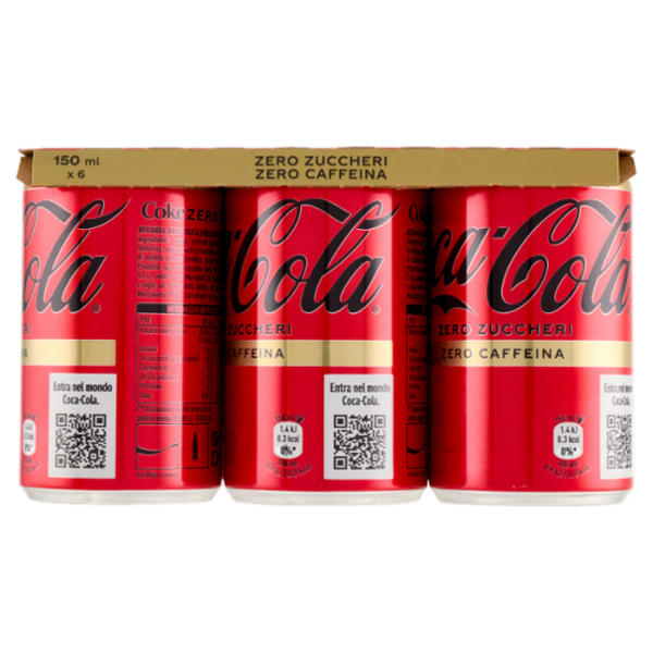 Coca-Cola Zero Caffeine Free Minican 6 x 150 ml