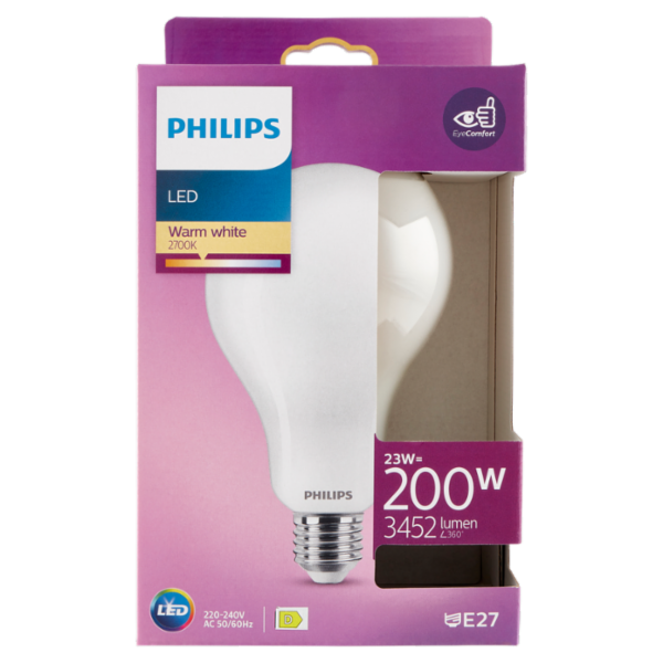 Philips Led goccia vetro 200W E27 2700K