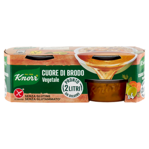 Knorr Cuore di Brodo Vegetale 4 x 28 g