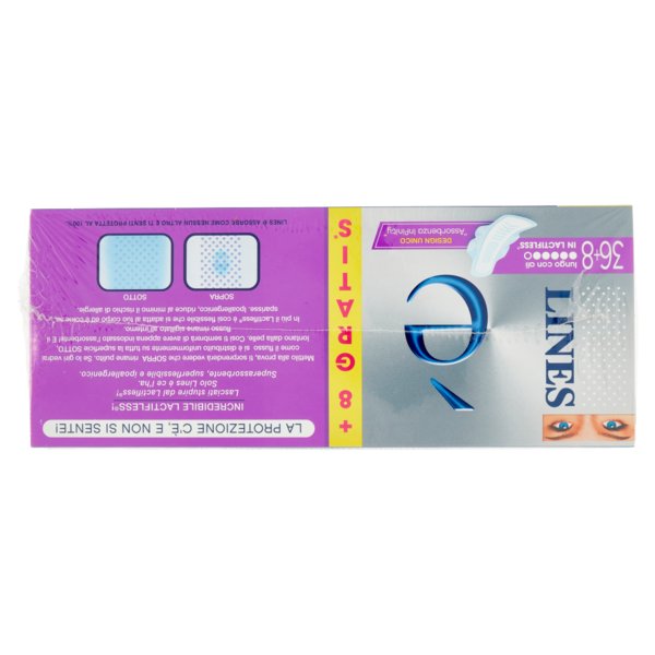 Lines è Assorbenti lungo con ali 36+8 pz