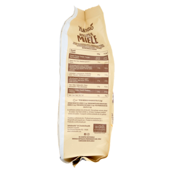 YukyBio ogniDì Biscotti al Miele 300 g