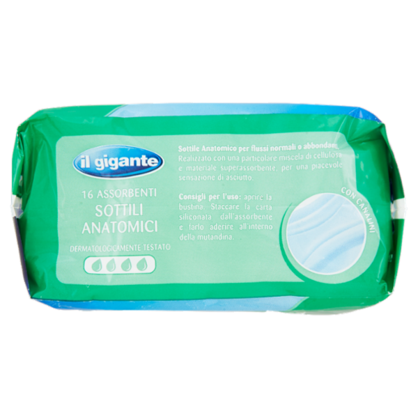 IL GIGANTE Assorbenti Sottili Anatomici 16 pz