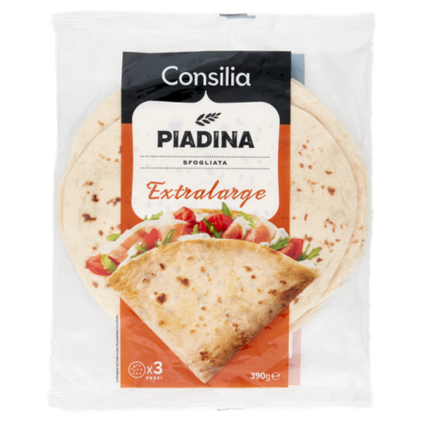 Consilia Piadina Sfogliata Extralarge 3 pezzi 390 g