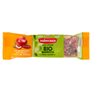 Noberasco Bio Barretta Con Melograno Noci Pecan e Noci Del Brasile 30 g