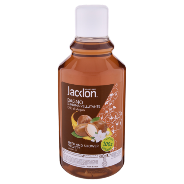 Jacklon Bagno Schiuma Vellutante Olio di Argan 2000 ml
