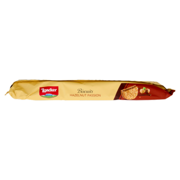 Loacker Biscuits Hazelnut Passion Biscotti meringati con crema alla Nocciola 80g