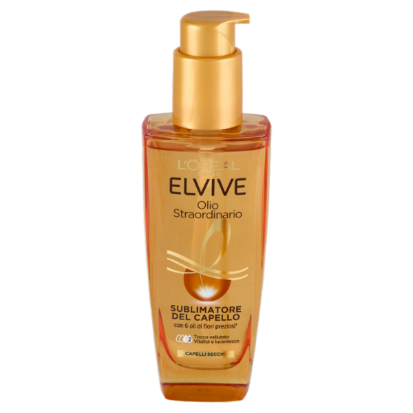 Elvive Olio Straordinario Sublimatore del Capello, per Capelli Secchi, 100 ml