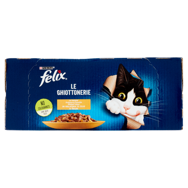 FELIX Le Ghiottonerie le Varietà in Gelatina (Platessa/Tonno & Coniglio/Pollo) 10 x 85 g