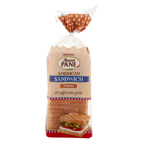 il Buon Pane American Sandwich Integrale 20 fette 750 g