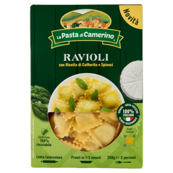 La Pasta di Camerino Ravioli con Ricotta di Colfiorito e Spinaci 250 g