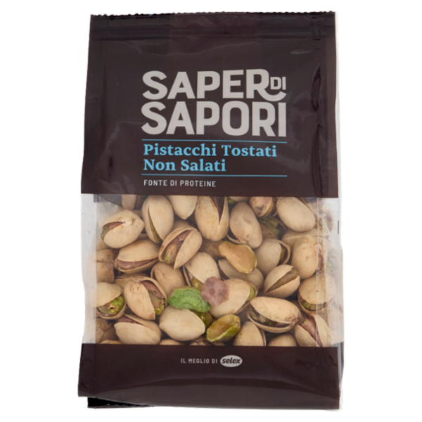 Selex Saper di Sapori Frutta Secca Pistacchi Tostati e Non Salati 200 g