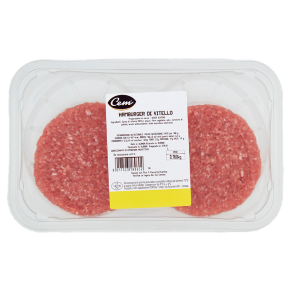 Cem Hamburger di Vitello 0,160 kg