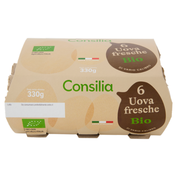 Consilia 6 Uova Fresche Bio 330 g