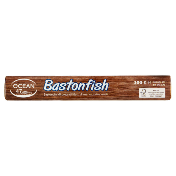 Ocean 47 Bastonfish 12 Pezzi Surgelati 300 g
