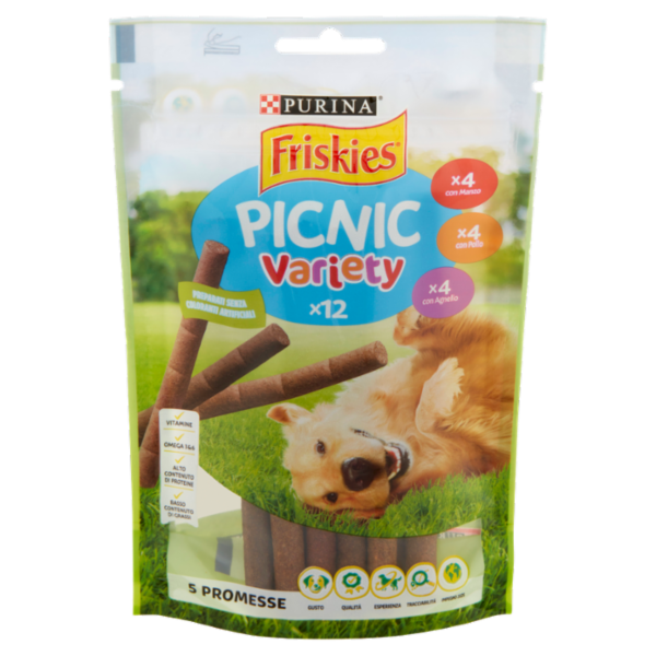 PURINA FRISKIES Picnic Assortito 12 sticks 100 g