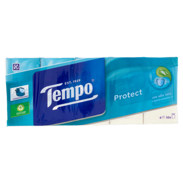Tempo Protect Fazzoletti 4 veli 10 pz