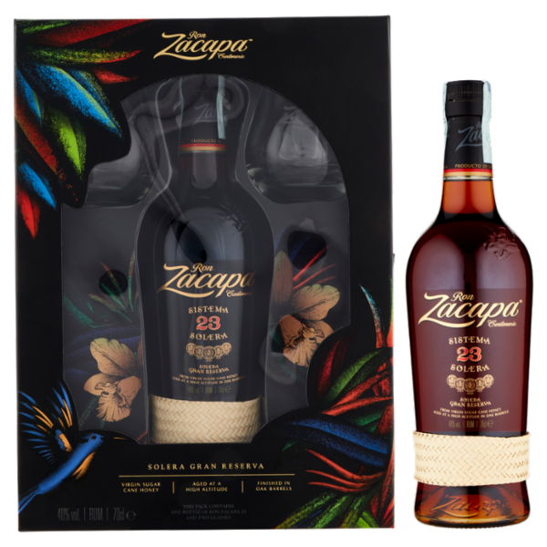 Ron Zacapa 23 Solera Gran Riserva 700 ml + 2 bicchieri