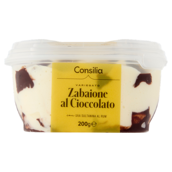 Consilia Gelato Zabaione al Cioccolato al Rum con Uvetta Sultanina 200 g