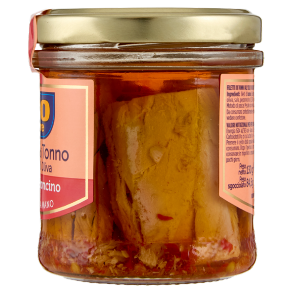 Rio mare i Filetti di Tonno all'Olio di Oliva con Peperoncino 130 g