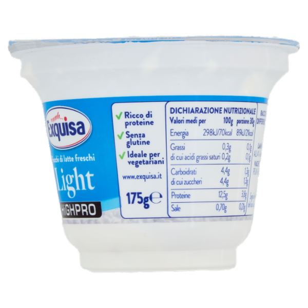 Exquisa Highpro Fiocchi di latte freschi Light 175 g