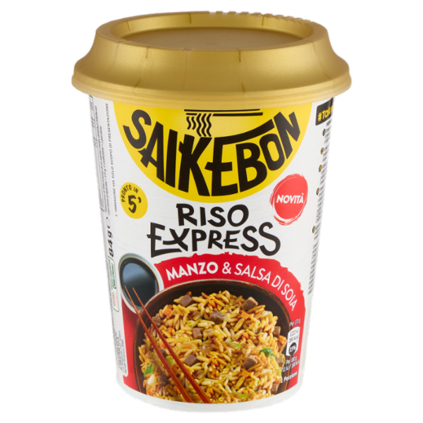 Saikebon Riso Express Manzo & Salsa di Soia 84 g